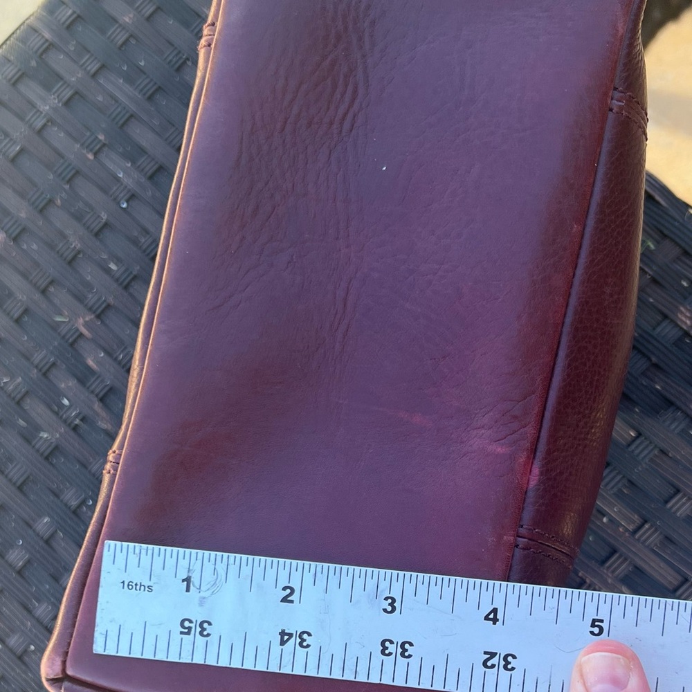 MADEWELL Mini Glasgow Leather Crossbody, red English saddle - Picture 11 of 11